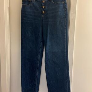 J. Crew Dark Blue Wide Leg Jeans